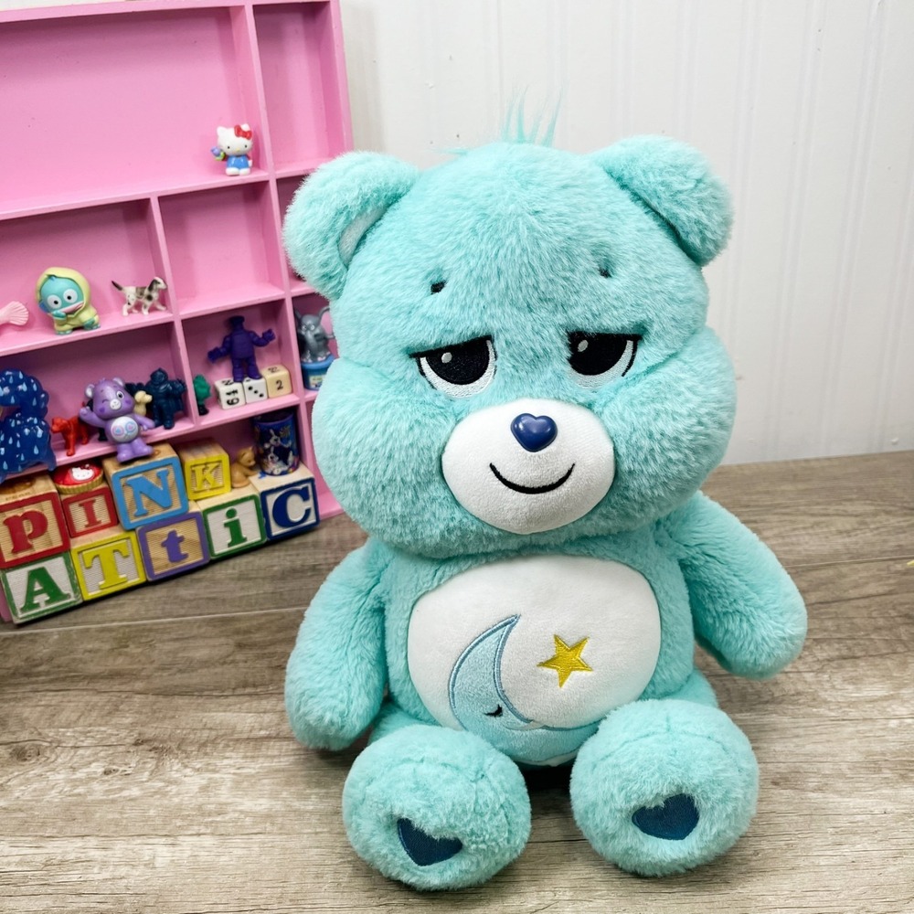 Care Bears Bedtime Bear Plush Toy 9in 2021 Unlock The Magic Blue Basic Fun